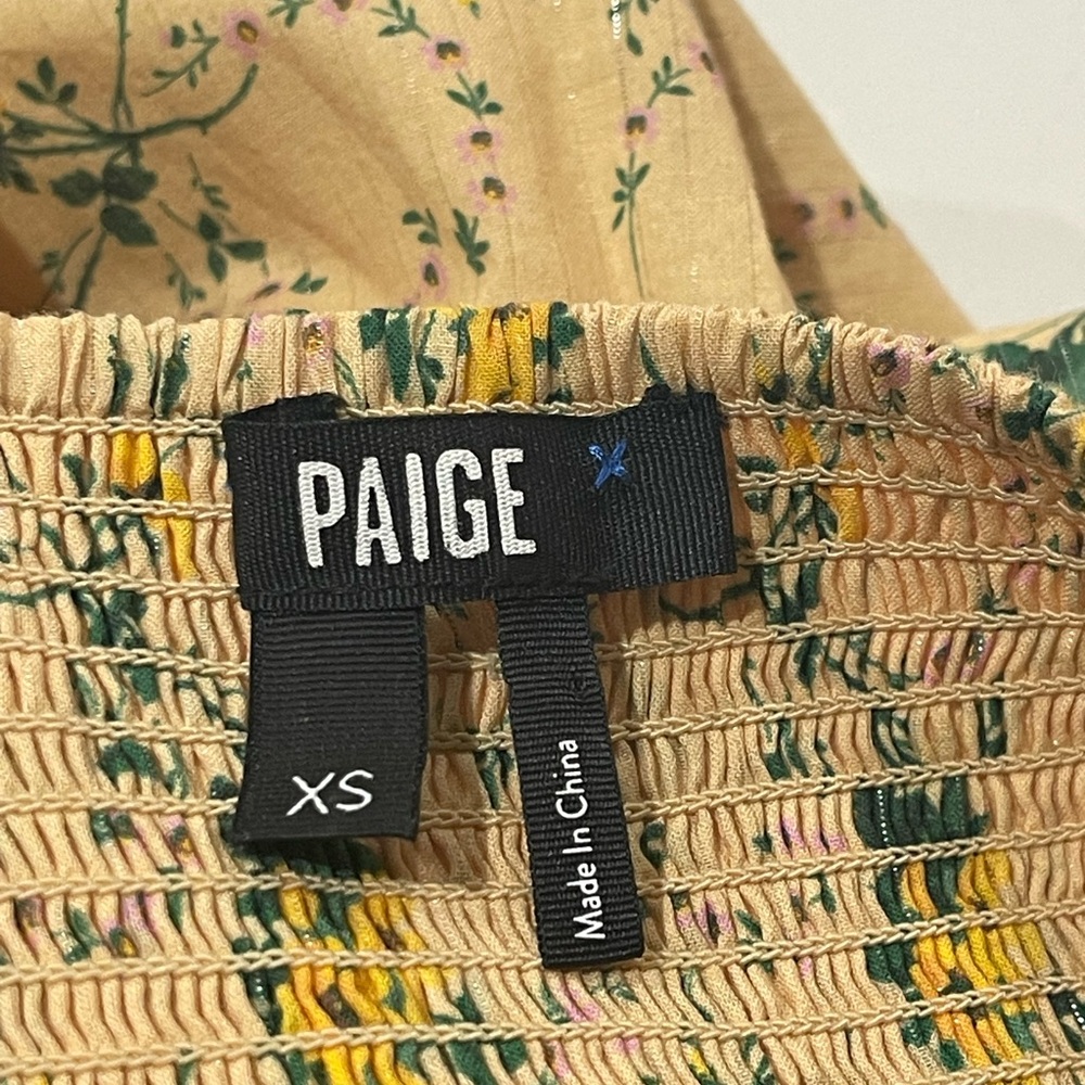 EUC Paige Tamika Tiered Sundress in Butter Multi - XS - Picture 8 of 11